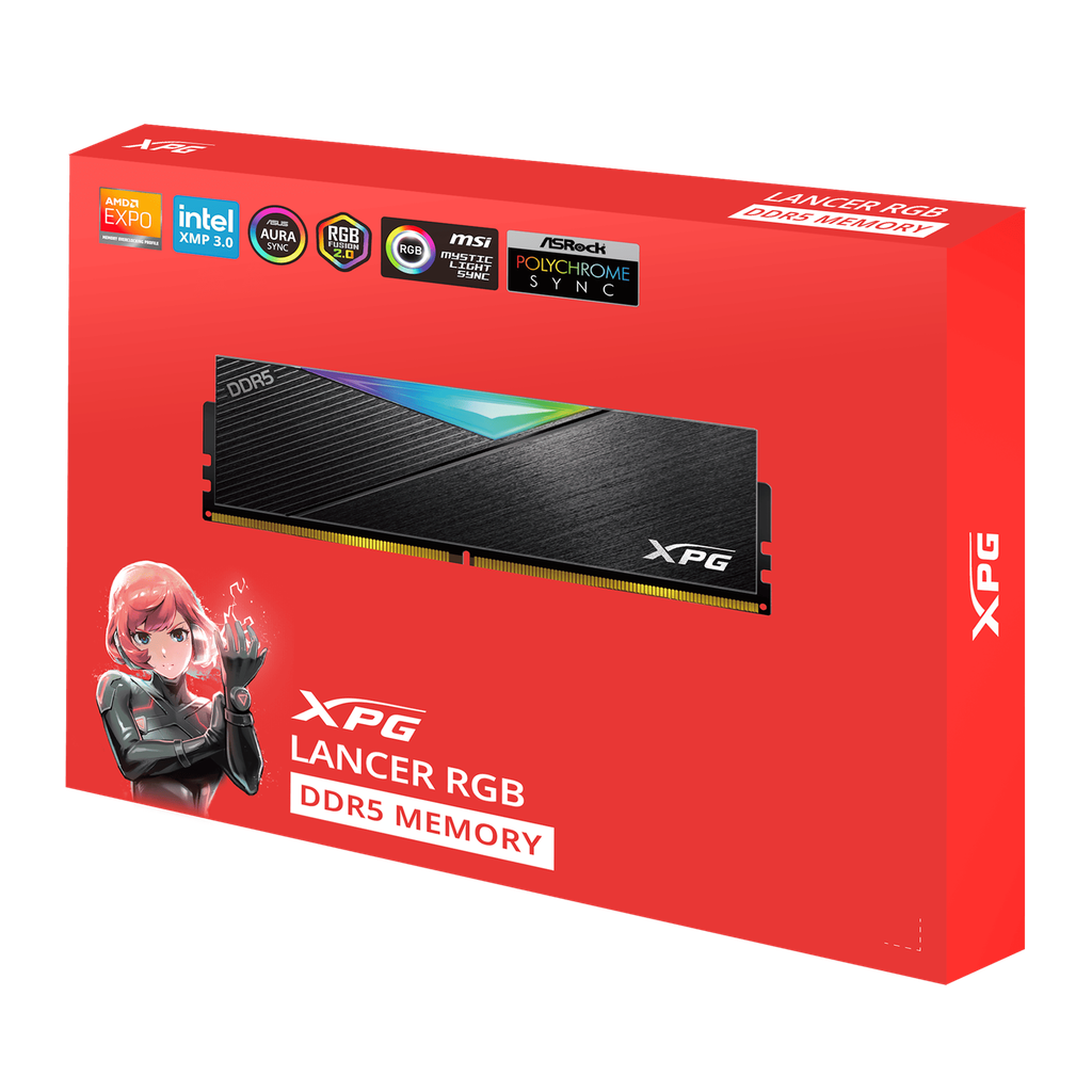 ADATA 64GB Dual DDR5 6400MHz (2x32GB) Lancer RGB vinnsluminni - image 11 [184f32609f]