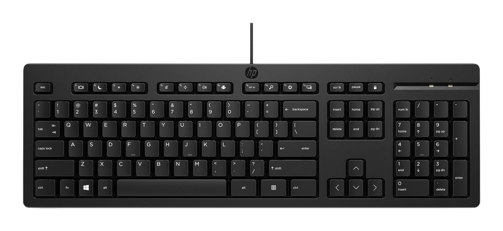 HP 125 USB lyklaborð með íslensku letri, svart - image 2 [737ffd2fe5]