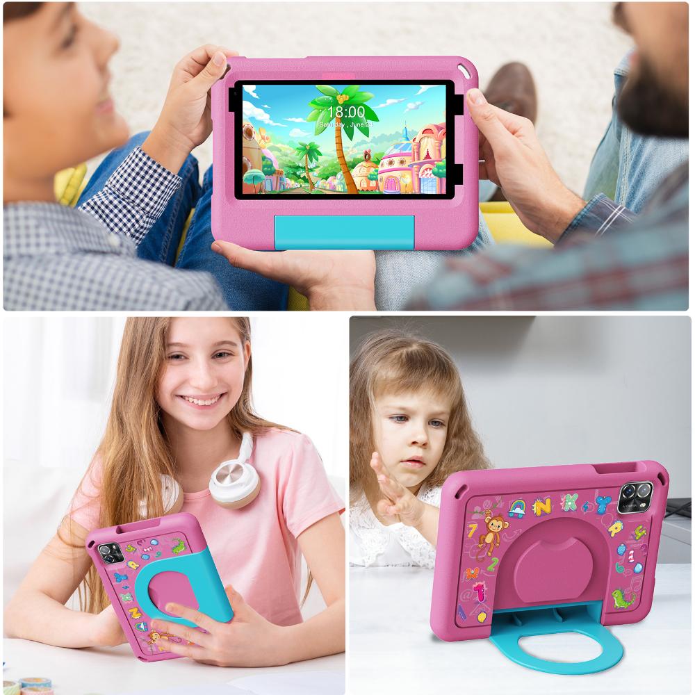 Pritom Kid Tab B7K 7" HD 8-kjarna 3/64GB Android 15 spjaldtölva með bumper, Bleik - image 7 [11d95ff427]