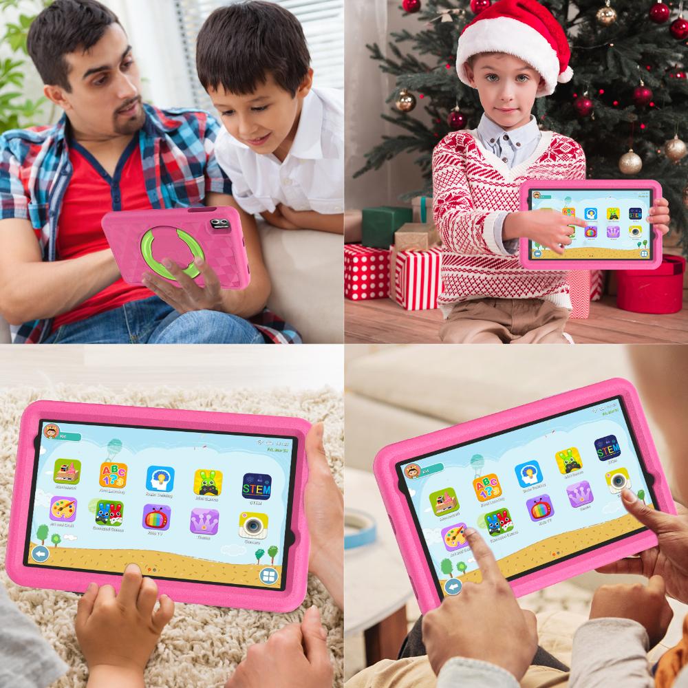 Pritom Kid Tab B8K 8" HD+ 8-kjarna 4/64GB Android 14 spjaldtölva með bumper, Bleik - image 8 [7f5a2ba1ad]