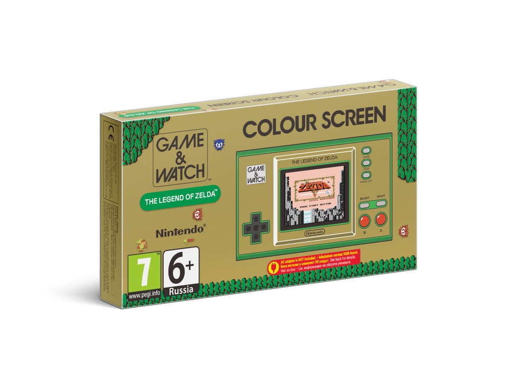 Game & Watch: The Legend of Zelda Nintendo handleikjatölva, sýningarstandur, klukka, 3 leikir - image 2 [583be26a4b]