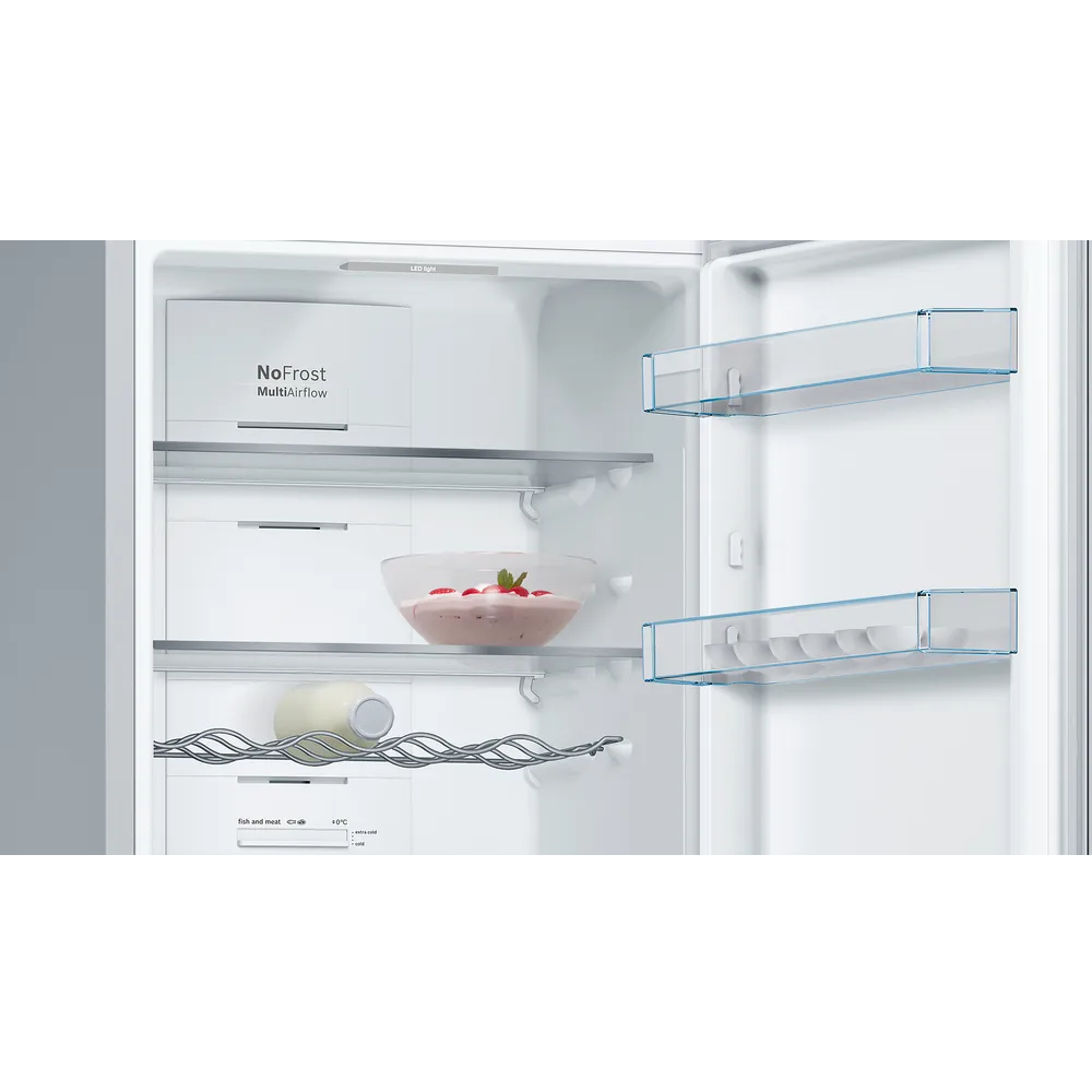 Bosch Serie 4 kæli- og frystiskápur, 186cm, 237+89L, 0°C skúffa, stál, 5 ára ábyrgð - image 8 [95cb9f3706]