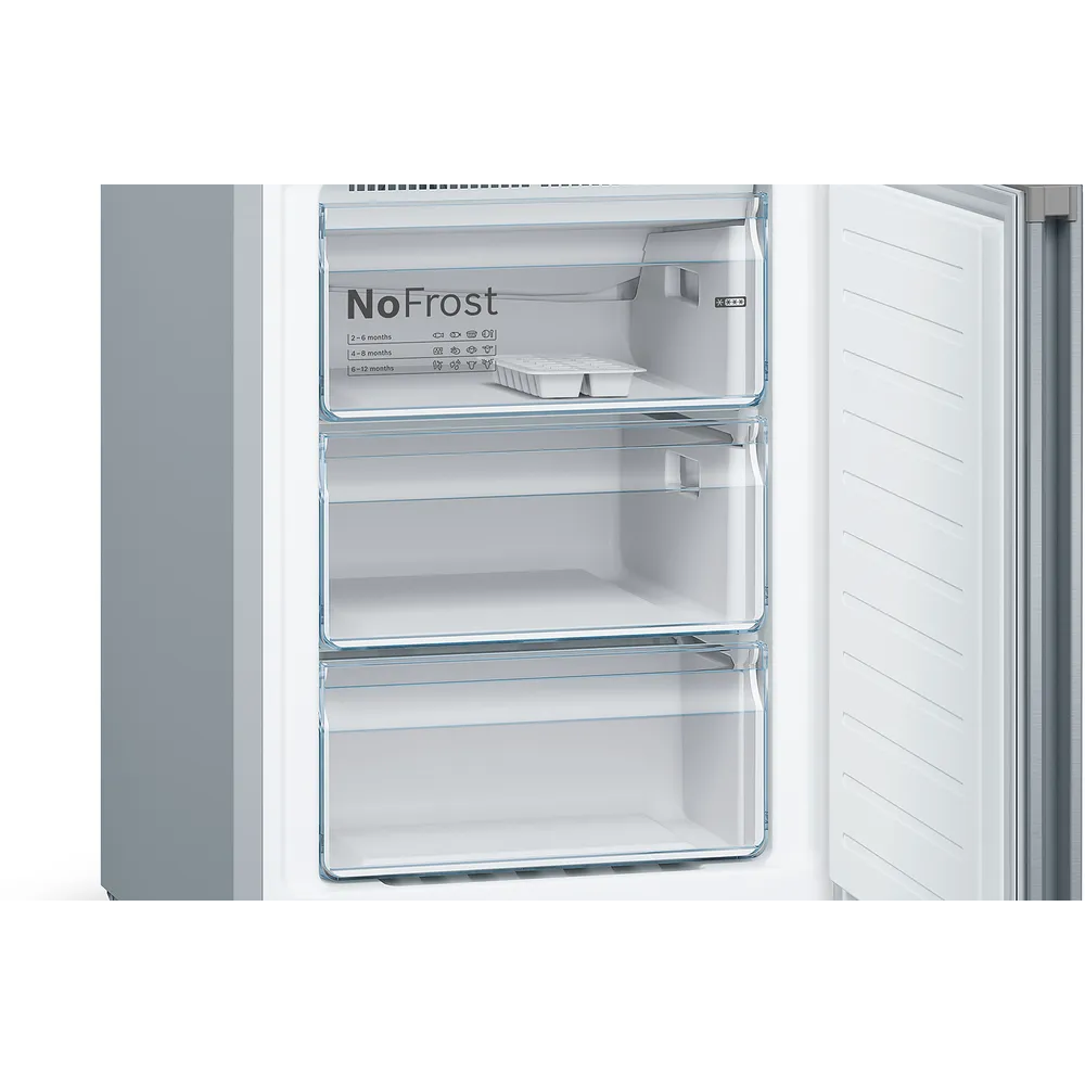 Bosch Serie 4 kæli- og frystiskápur, 186cm, 237+89L, 0°C skúffa, stál, 5 ára ábyrgð - image 12 [377a744e99]