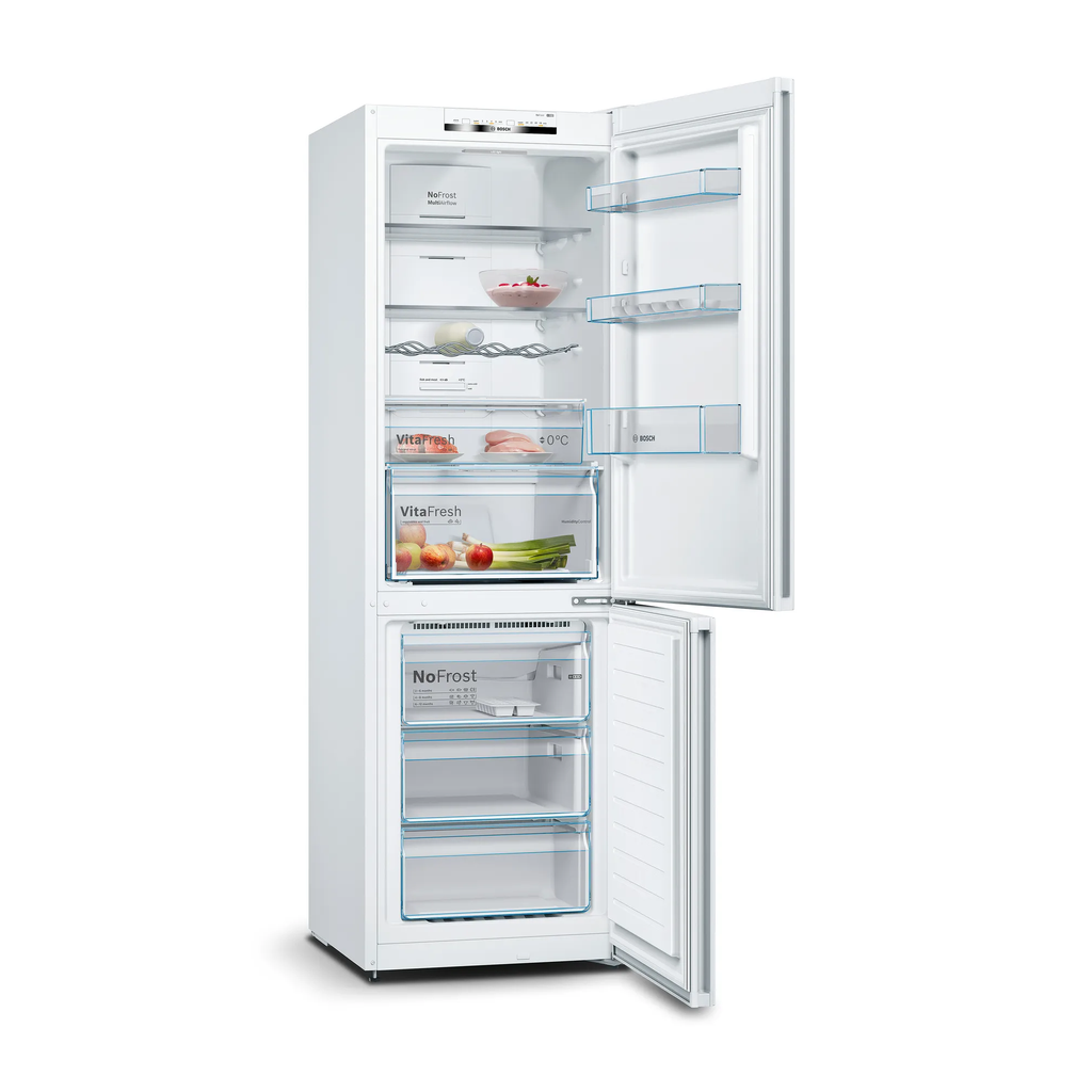 Bosch Serie 4 kæli- og frystiskápur, 186cm, 237+89L, 0°C skúffa, hvítur, 5 ára ábyrgð - image 3 [c8a703ae2a]