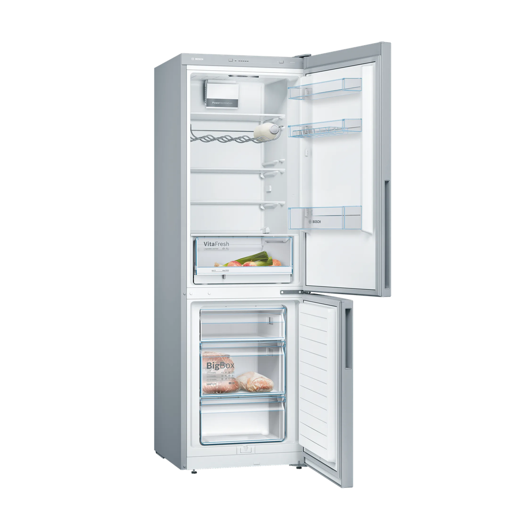 Bosch Serie 4 kæli- og frystiskápur, 186cm, 214+94L, stál, 5 ára ábyrgð - image 3 [8de584d7b1]