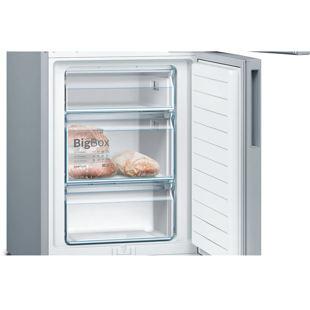 Bosch Serie 4 kæli- og frystiskápur, 186cm, 214+94L, stál, 5 ára ábyrgð - image 10 [4431da5ebf]