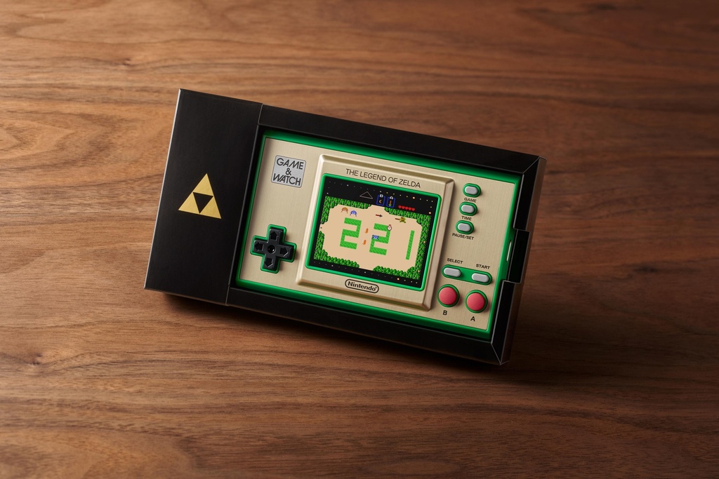 Game & Watch: The Legend of Zelda Nintendo handleikjatölva, sýningarstandur, klukka, 3 leikir - image 6 [7382029220]