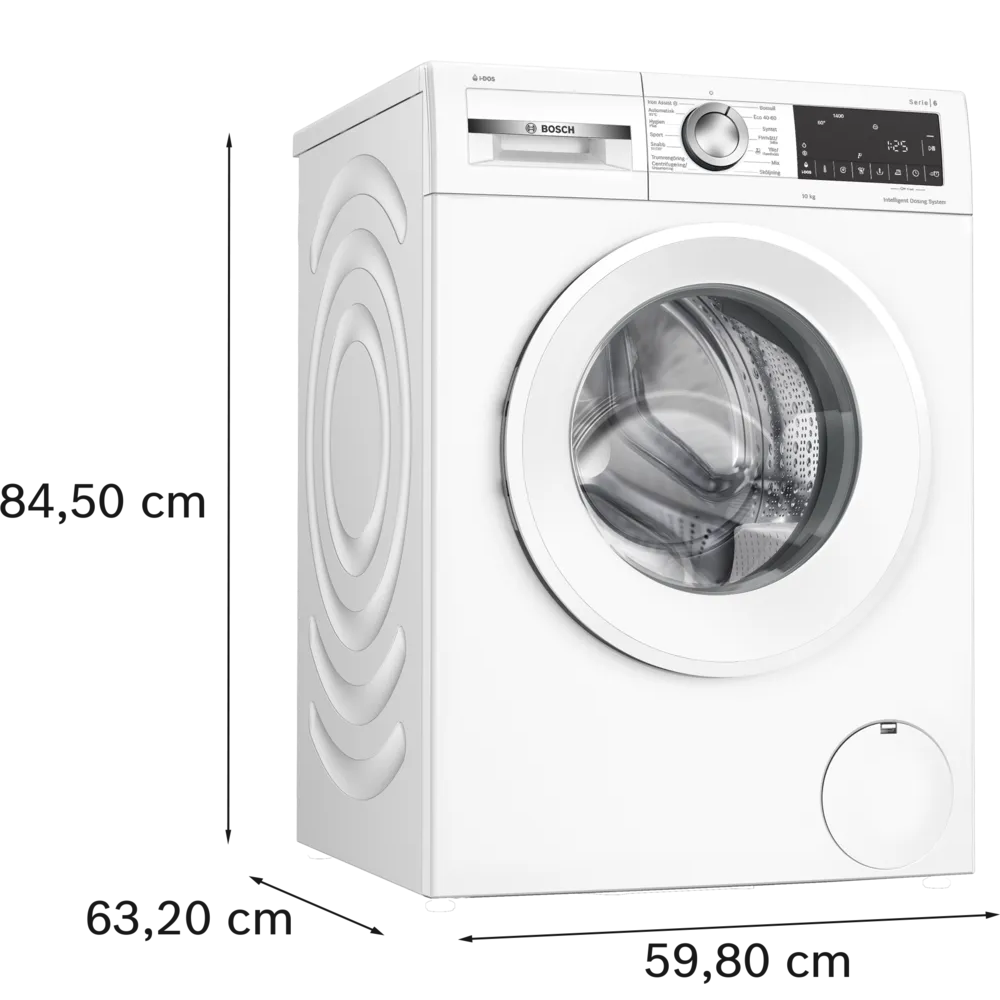 Bosch Serie 6 þvottavél, 10kg, iDOS sjálfvirk skömmtun, hvít, 5 ára ábyrgð - image 2 [2cdf7003ed]