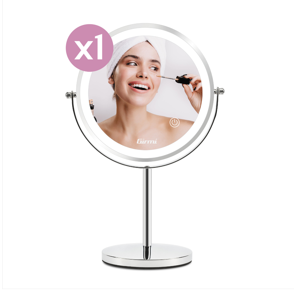 Girmi endurhlaðanlegur LED förðunarspegill með standi - image 2 [c3ac7c5ee7]