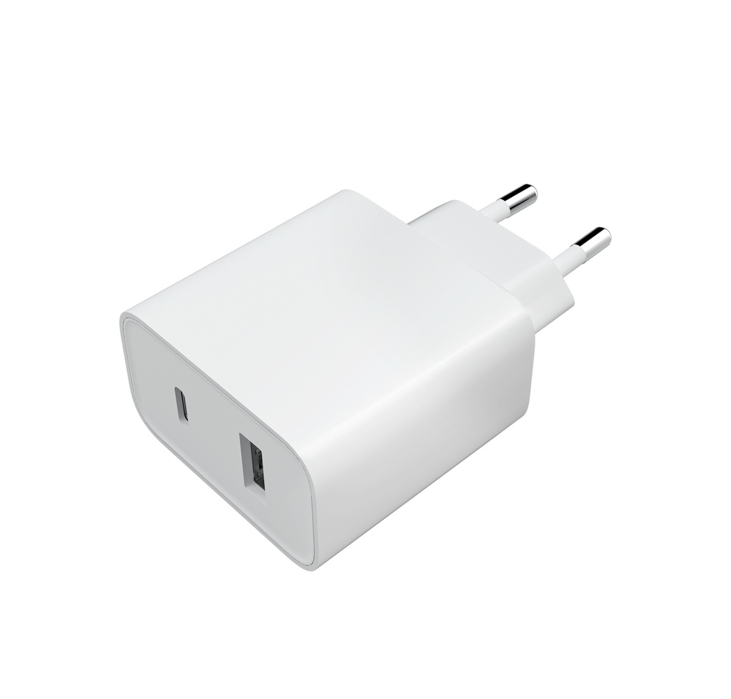 33W Xiaomi 1x USB-C, 1x USB-A PD hleðslutæki, hvítt - image 3 [4f6a3f208c]