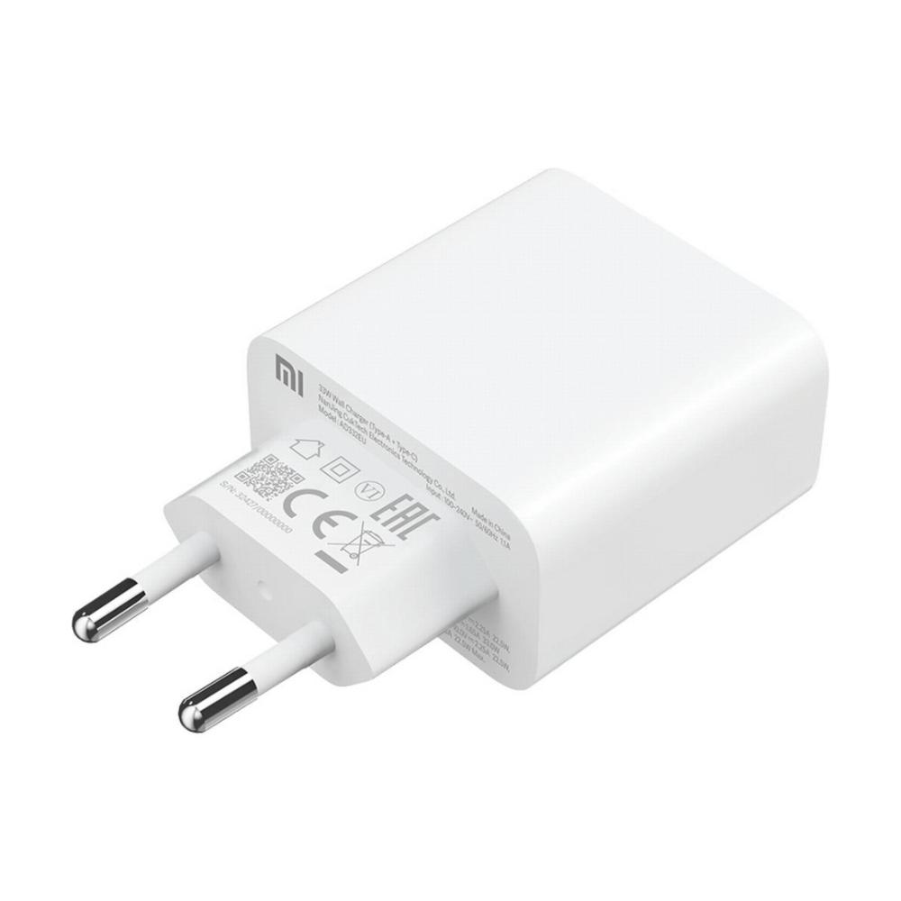 33W Xiaomi 1x USB-C, 1x USB-A PD hleðslutæki, hvítt - image 4 [816455e64d]