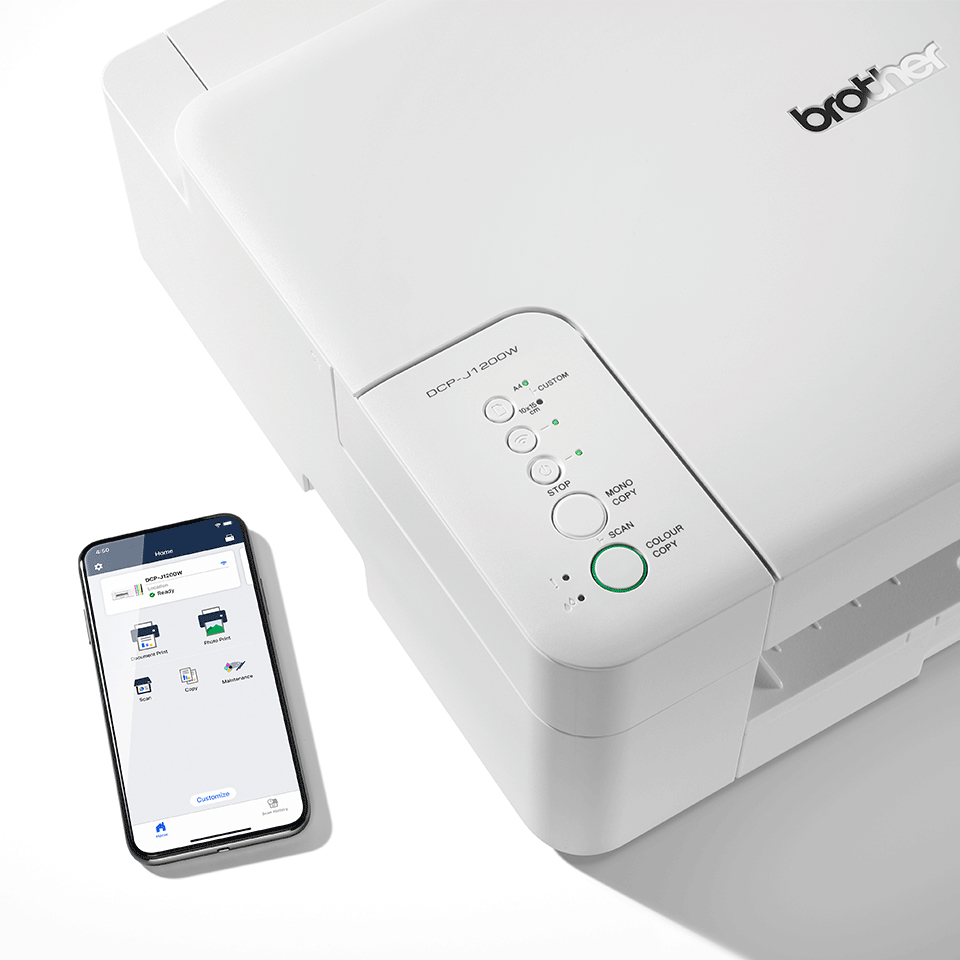 Brother DCP-J1200W A4 Wifi fjölnotatæki, 4ra hylkja, Hvítur - image 7 [ec934acd40]