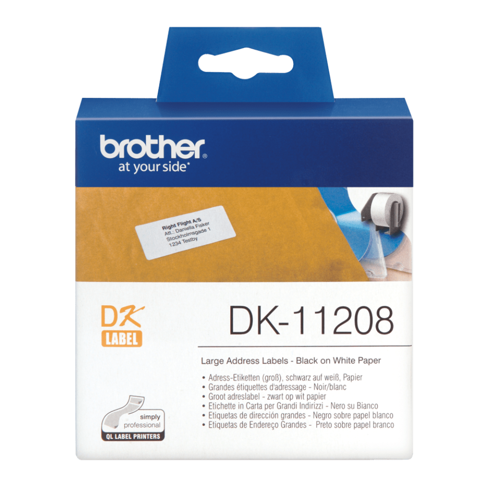 Brother DK-11208 límmiðarúlla, 38x90, 400 stk - image 2 [a2de46ed37]