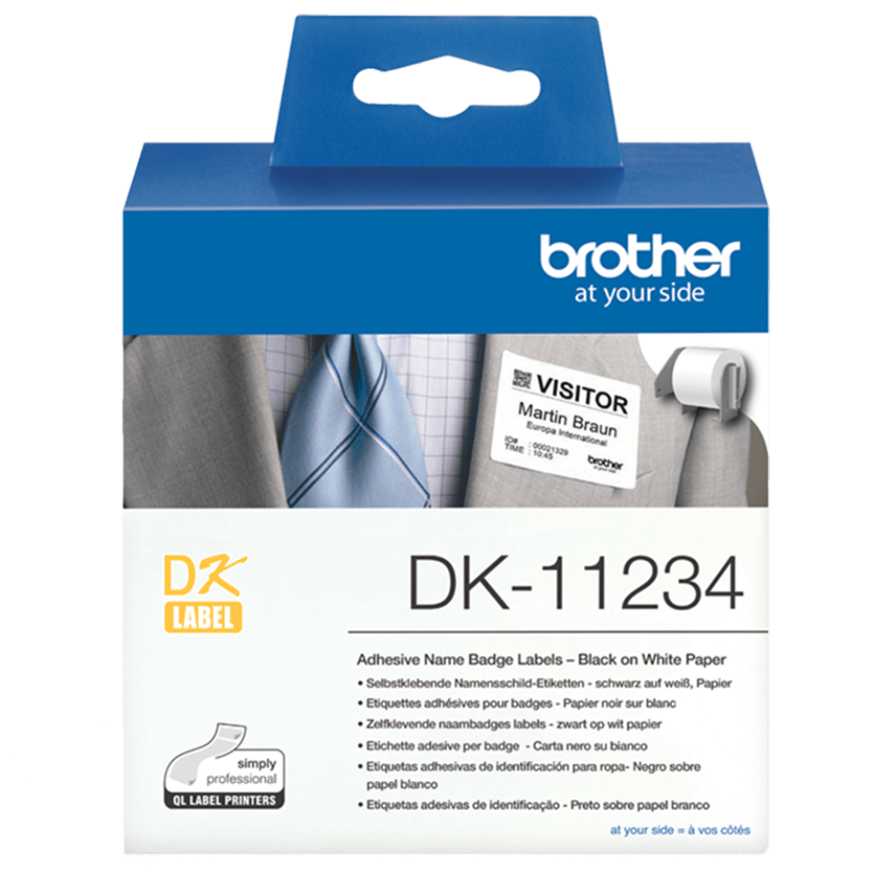 Brother DK-11234 límmiðarúlla fyrir gestakort, 86x60mm, 260 stk - image 2 [65e3eb6573]