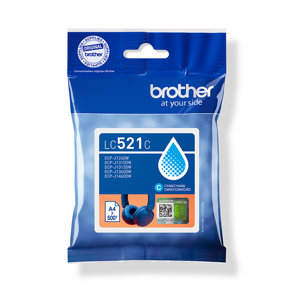 Brother LC521C blátt blekhylki - image 2 [1c246bf78b]