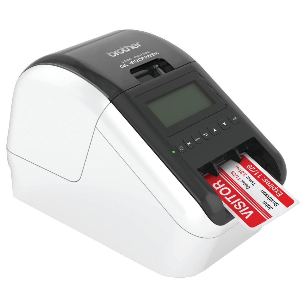 Brother QL-820NWBc Wi-Fi/Bluetooth thermal límmiðaprentari með netkorti - image 2 [1007abca32]