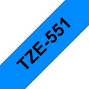 Brother TZe551 límborði, 24mm x 8m, svart á bláu - image 3 [26fcdb13f6]