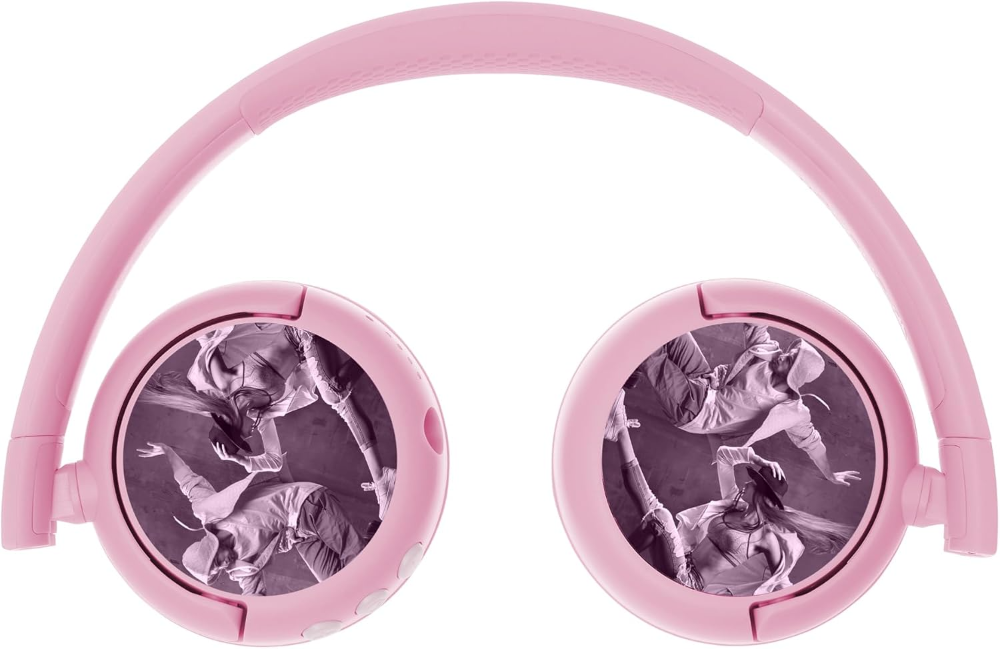 BuddyPhones POP Fun þráðlaus BT krakkaheyrnartól, bleik - image 3 [8fa297b4e9]