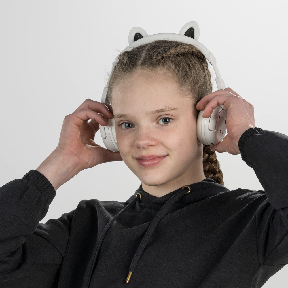 BuddyPhones PlayEars+ BEAR þráðlaus BT krakkaheyrnartól, Hvít - image 5 [f9244b3c17]
