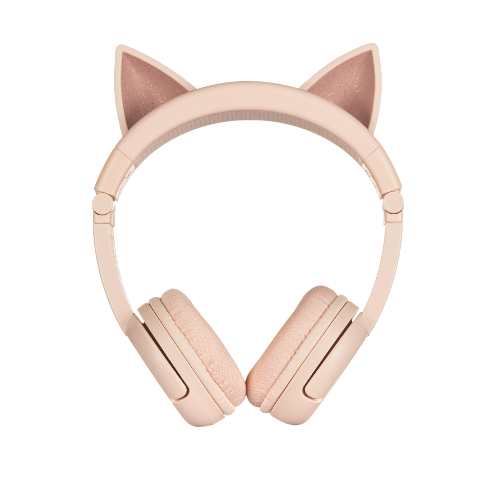 BuddyPhones PlayEars+ CAT þráðlaus BT krakkaheyrnartól, Beige - image 4 [b4a9e18bd3]