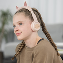 BuddyPhones PlayEars+ CAT þráðlaus BT krakkaheyrnartól, Beige - image 5 [08bb900cb8]