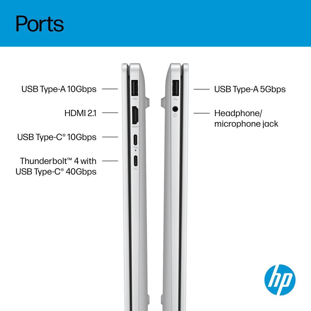 HP OmniBook 7 AI fartölva, 14" 2K OLED i5-225U 16/512GB W11, Silfur - image 14 [21baa136ed]