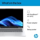 HP OmniBook 7 AI fartölva, 14" 2K OLED i5-225U 16/512GB W11, Silfur - image 17 [4958298dcd]