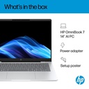 HP OmniBook 7 AI fartölva, 14" 2K OLED i5-225U 16/512GB W11, Silfur - image 18 [e95e22d8b7]