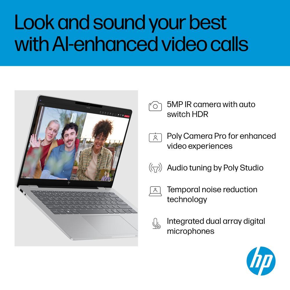 HP OmniBook 7 AI fartölva, 14" 2K OLED i7-255H 32/512GB W11, Silfur - image 19 [724bac0a7b]
