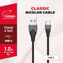 Energizer USB 2.0 A í C kapall, 1,2 metrar, grár - image 3 [c526446e7e]