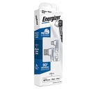 Energizer USB 2.0 A í Lightning 90° kapall, 2 metrar, Hvítur - image 2 [9d623ab67e]