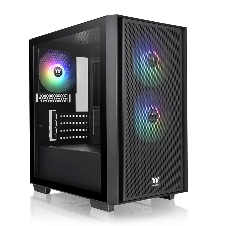 Thermaltake Versa H16 TG mATX ARGB turnkassi, svartur - image 2 [06c0d93784]