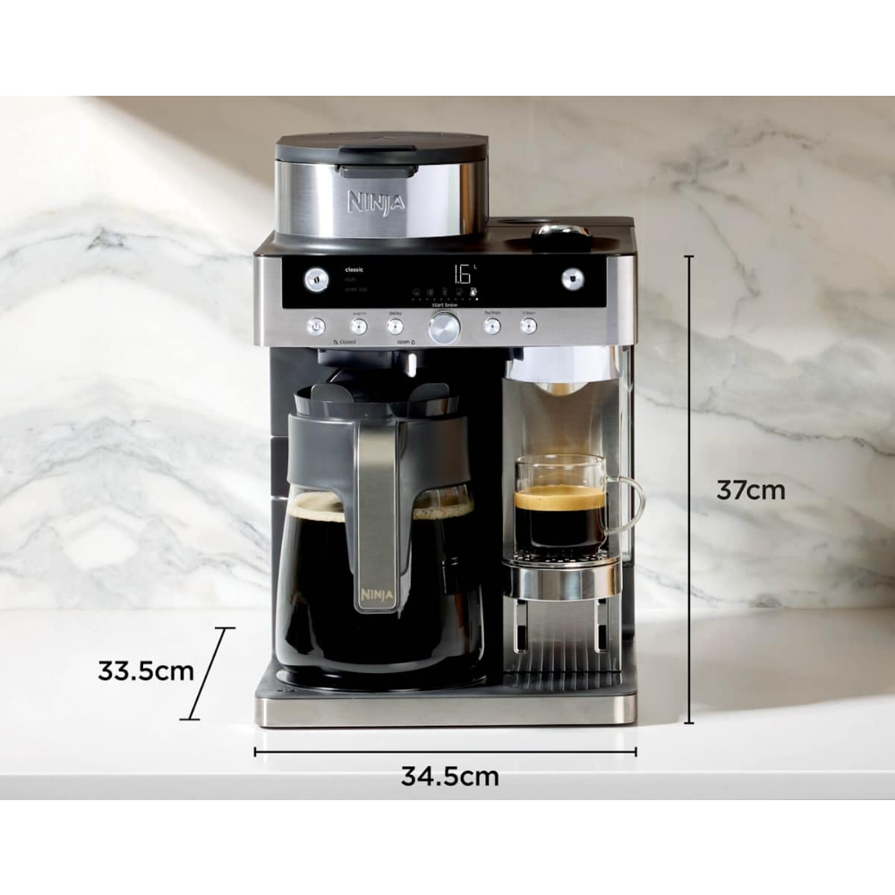 Ninja Prestige DualBrew CNF803EU 2-in-1 kaffivél með kaffikvörn og mjólkurflóara - image 14 [684a8f78fc]
