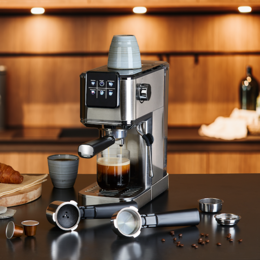 Haws 7in1 Espresso Slim kaffivél með mjólkurflóara, 20 Bar, 1.2L, stafrænn skjár, 1350W - image 8 [c11e1aaac8]
