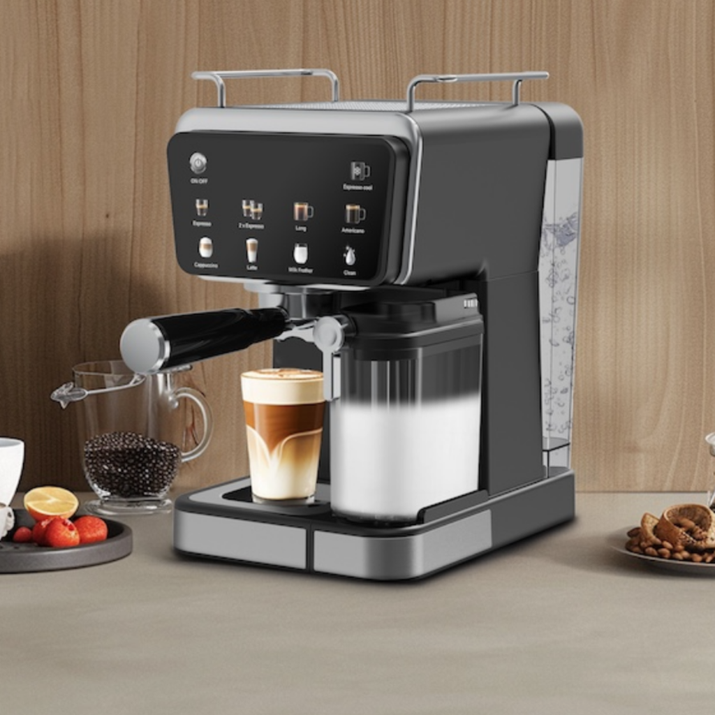 Haws 7in1 Espresso kaffivél með sjálfvirkum 0,5L mjólkurflóara, 20 Bar, 1.5L, stafrænn skjár, 1350W - image 9 [966e0f3fe7]