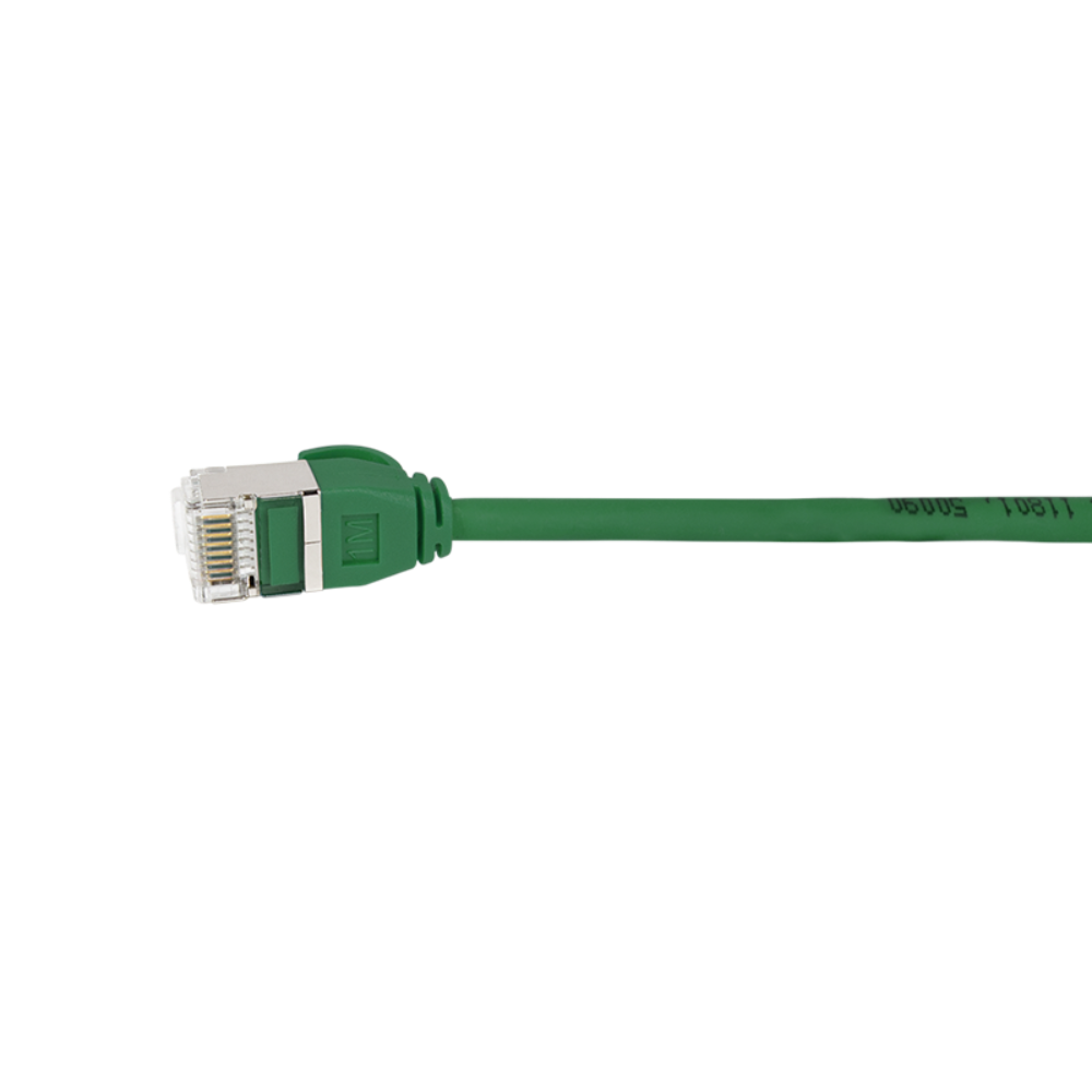 Netsnúra Cat6A RJ45-RJ45 Ultraflex Slim Græn 5.0 m - image 2 [d5941cd34e]