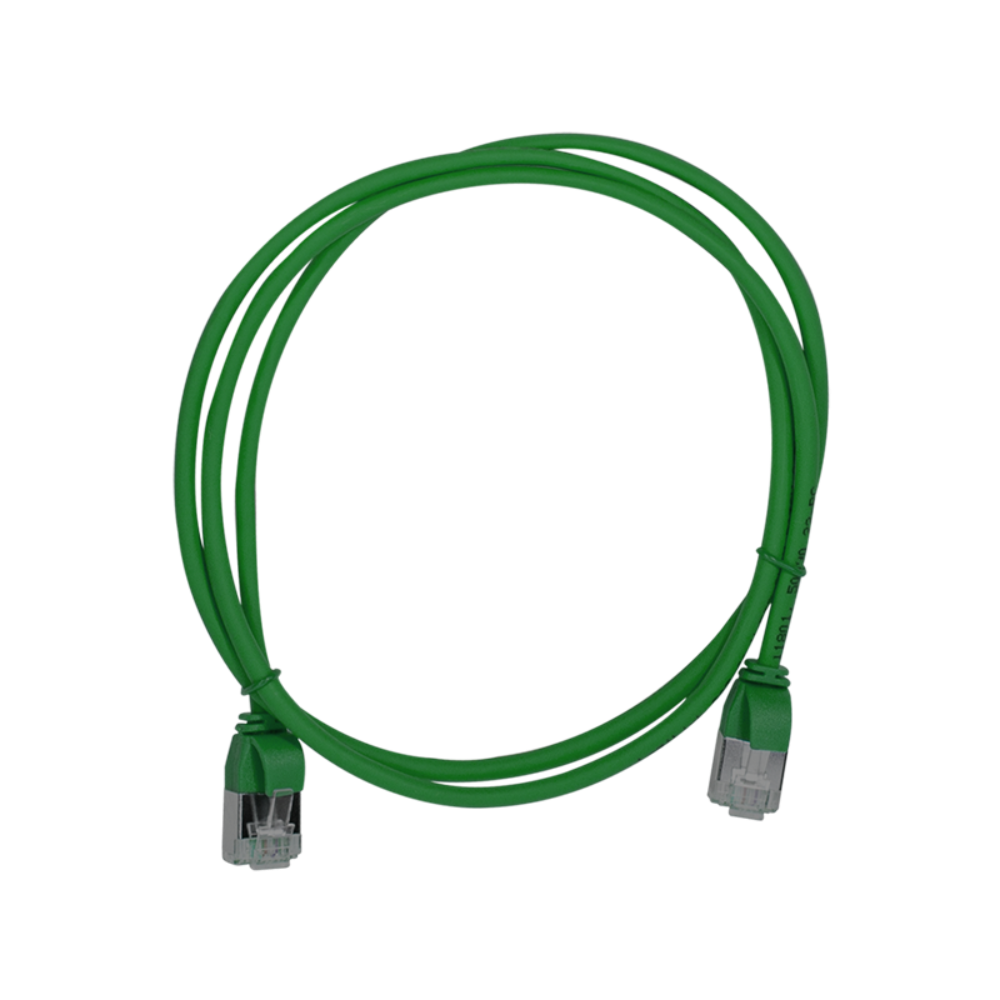 Netsnúra Cat6A RJ45-RJ45 Ultraflex Slim Græn 5.0 m - image 3 [9ff2a47ef5]