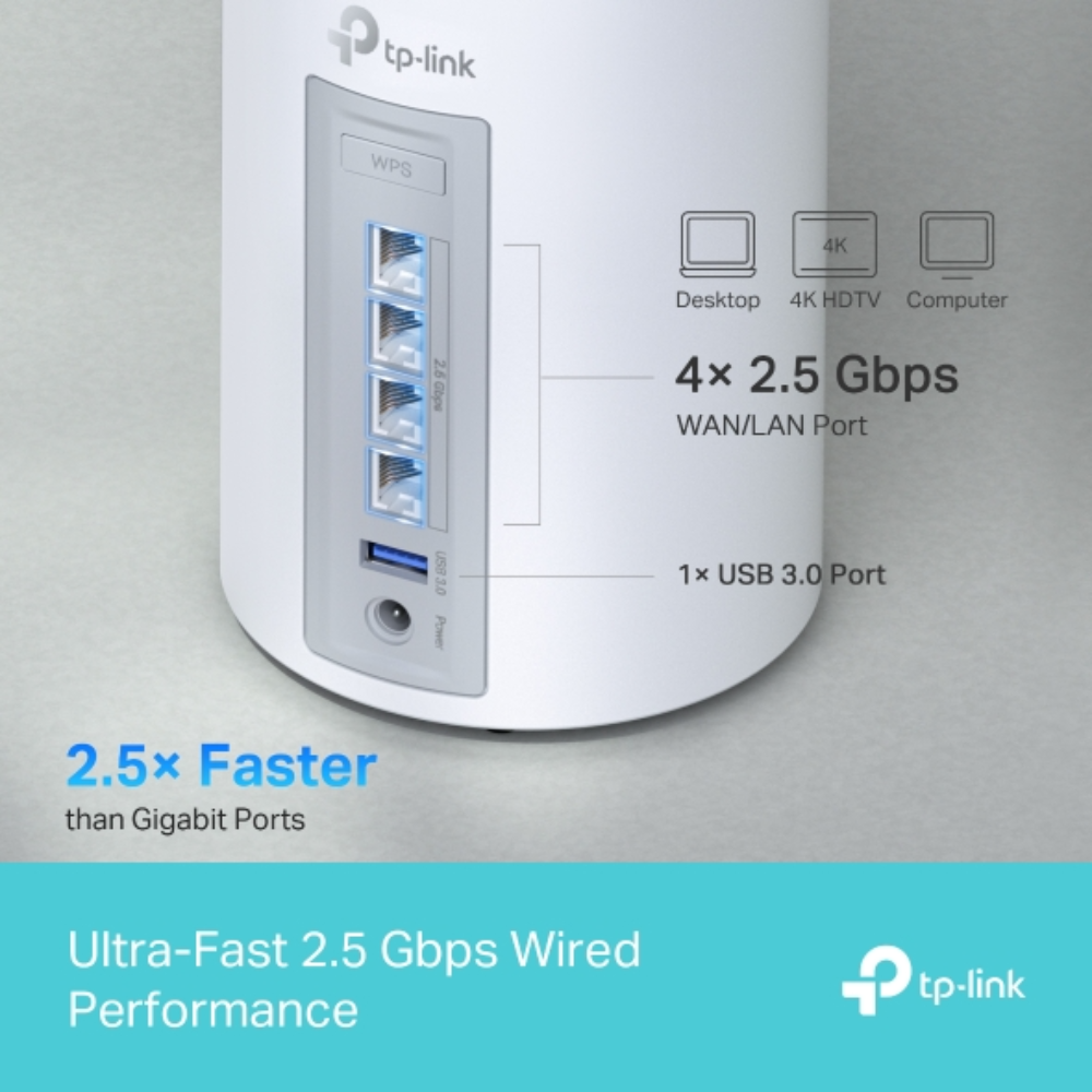 TP-Link Deco BE65 þráðlaus Wifi 7 Mesh Router, 2 einingar - image 7 [3a72fac9aa]