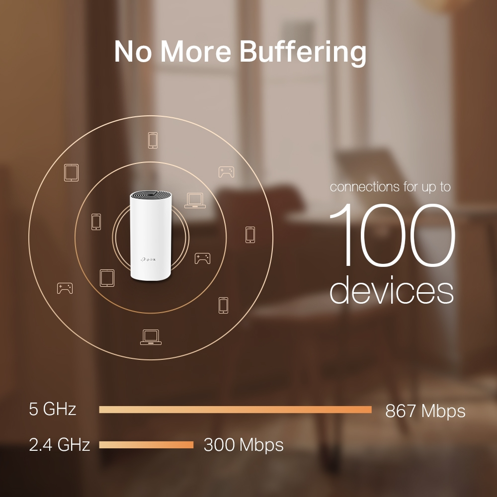 TP-Link Deco M4 þráðlaus Mesh Router, 2 einingar - image 7 [5bf2a8a850]