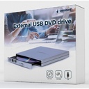 Gembird utanáliggjandi DVD skrifari USB2, silfurlitaður - image 10 [f23b2a91e1]