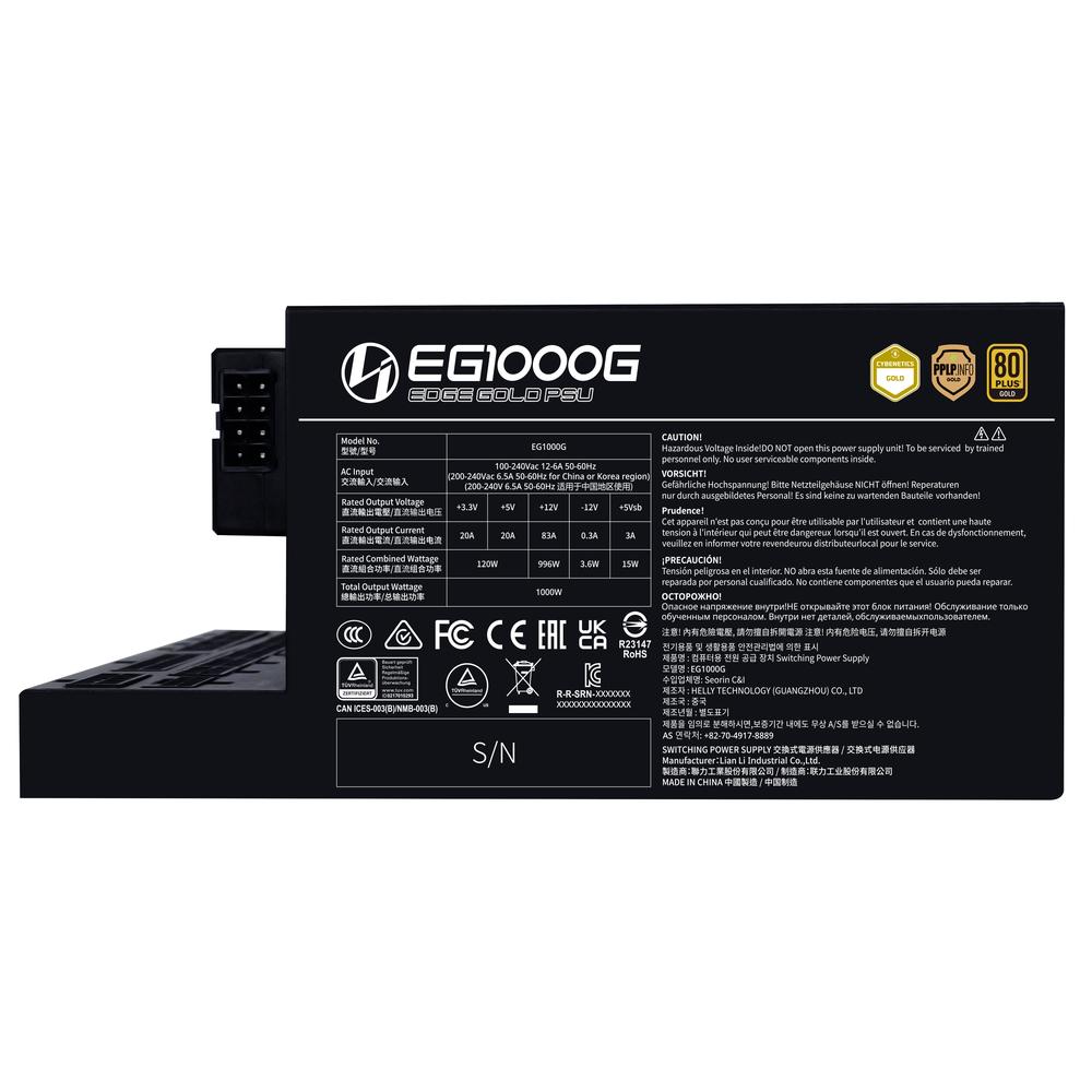 Lian-Li Edge 1000W 80+ Gold ATX 3.1 aflgjafi, svartur - image 18 [a9832c6f1f]