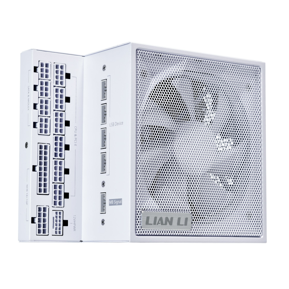 Lian-Li Edge 1000W 80+ Platinum ATX 3.1 aflgjafi, hvítur - image 9 [c70aef87e8]