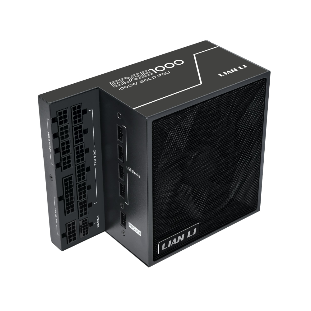 Lian-Li Edge 1000W 80+ Platinum ATX 3.1 aflgjafi, svartur - image 2 [3001de2897]