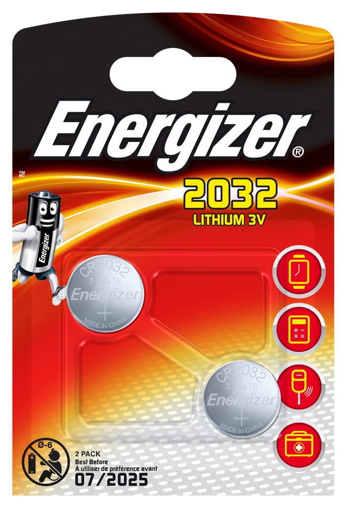 Energizer Power 3V CR2032 rafhlöður, 2stk - image 2 [0db76fd6c0]