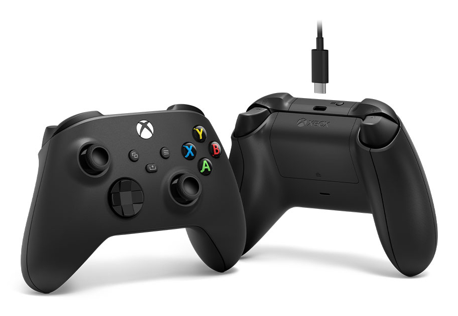 Microsoft Xbox Series S/X þráðlaus stýripinni með USB-C snúru, svartur - image 7 [faae1aa485]