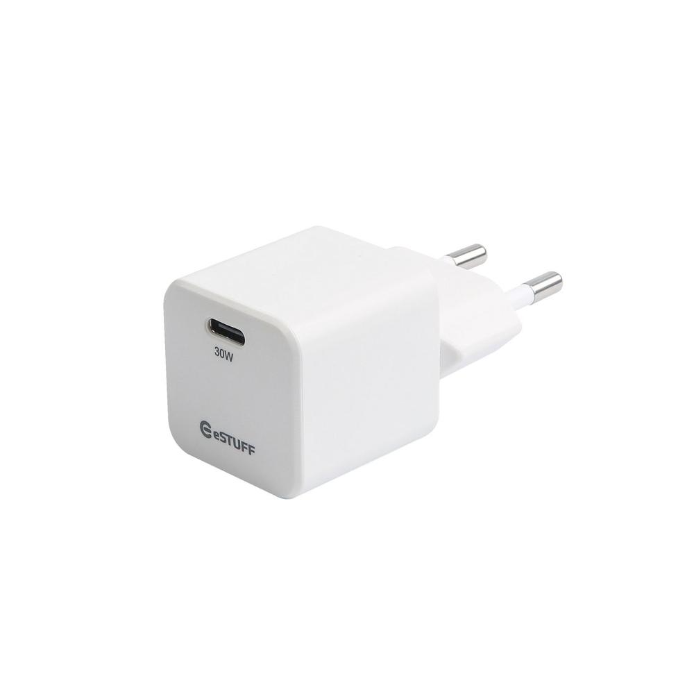 30W eStuff USB-C PD hleðslutæki, hvítt - image 3 [4880745e98]
