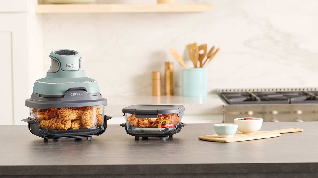 Ninja Crispi FN101EUSG ferða Air Fryer, 1.4L/3.8L, 1700W, Ljósgrænn - image 13 [80fa84215f]