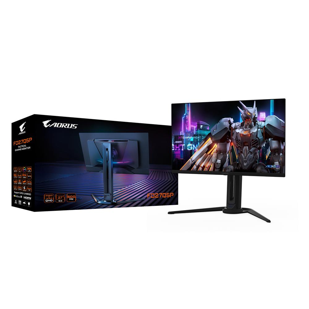 Gigabyte Aorus FO27Q5P 27" QHD QD-OLED 500Hz KVM leikjaskjár, svartur - image 14 [bc6543b4ee]