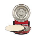 Girmi FP50 Quisipizza pizzuofn, 420°C, pizzusteinn, 1800W, rauður - image 5 [a7ddc8652c]