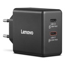 65W Lenovo 2x USB-C GaN hleðslutæki með USB-C kapli, svartur - image 8 [2397d61c68]